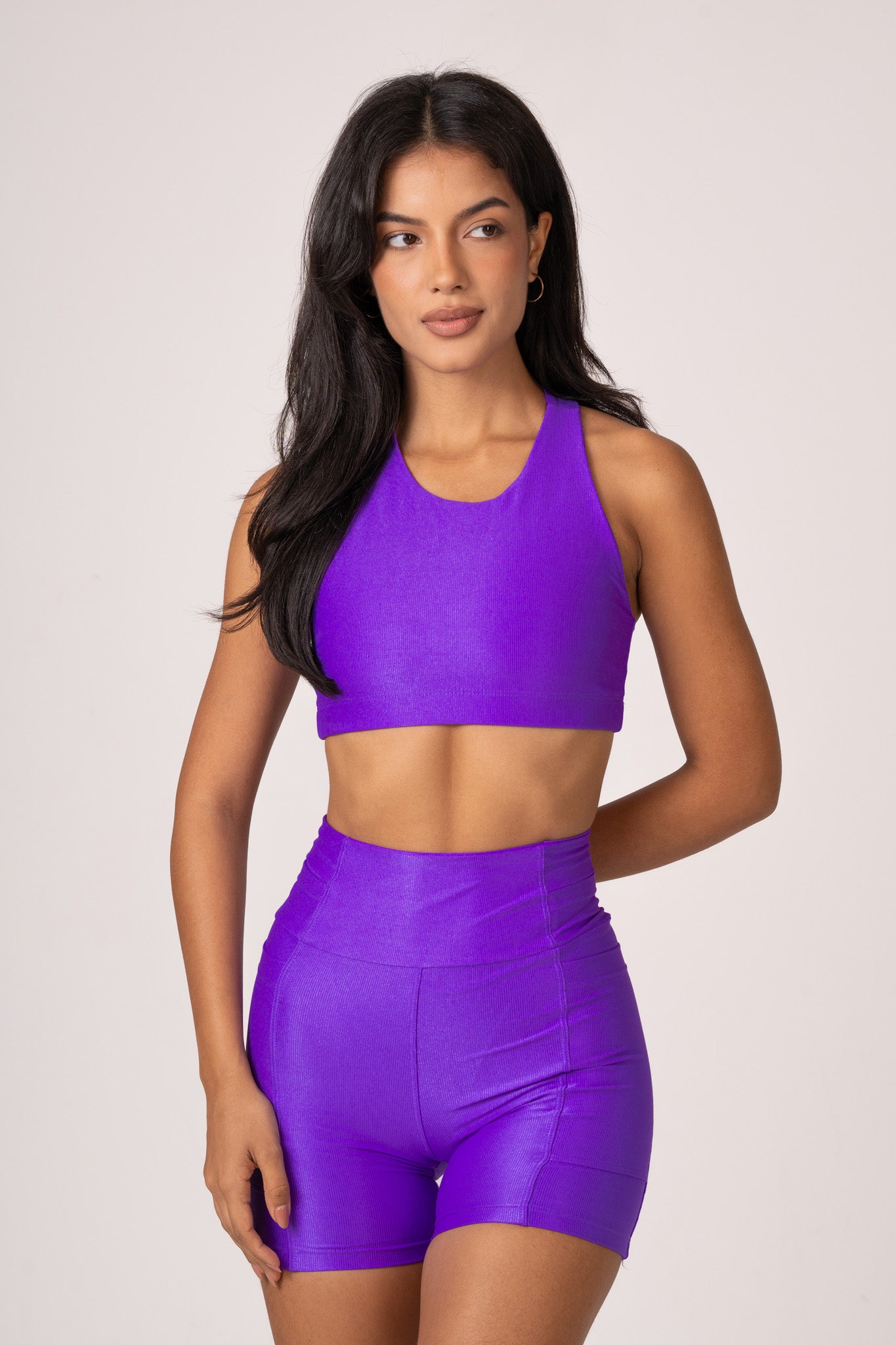 Conjunto Violeta (Short com bolso + Top com bolso)